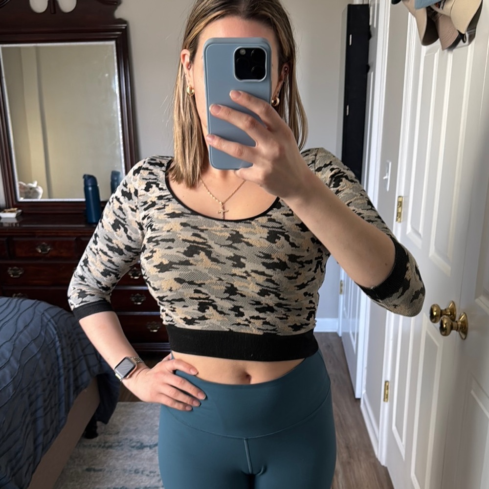 Camo Print Women's Top